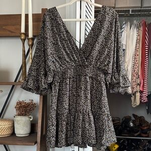 TCEC Black and Gold Floral Dress